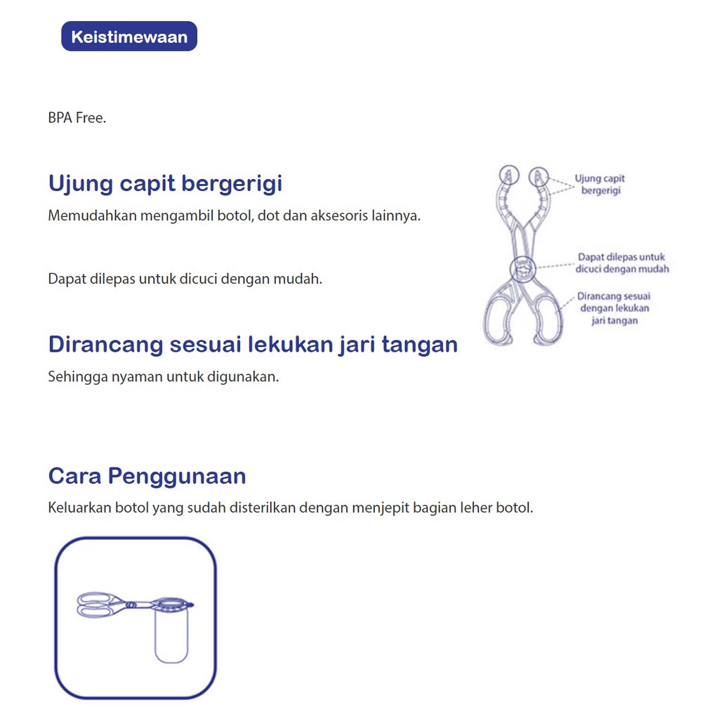 Baby Safe Pencapit Penjepit Botol