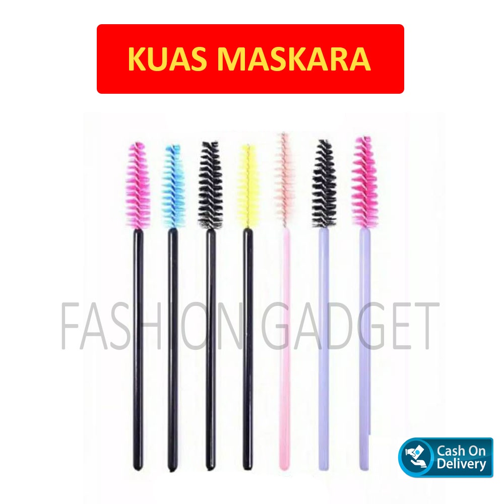 Kuas Maskara Brush Mascara Sikat Maskara Wand Tongkat Maskara Sisir Maskara Kuas Alis Kuas Bulu Mata Sikat Alis Spuil Spuli - Warna Acak