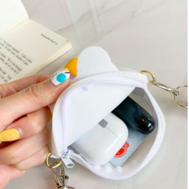 Siap Kirim Amadela Story - Tas Selempang Anak Jelly Rubber Karakter Import Tas Lucu Anak Coin Purse 
