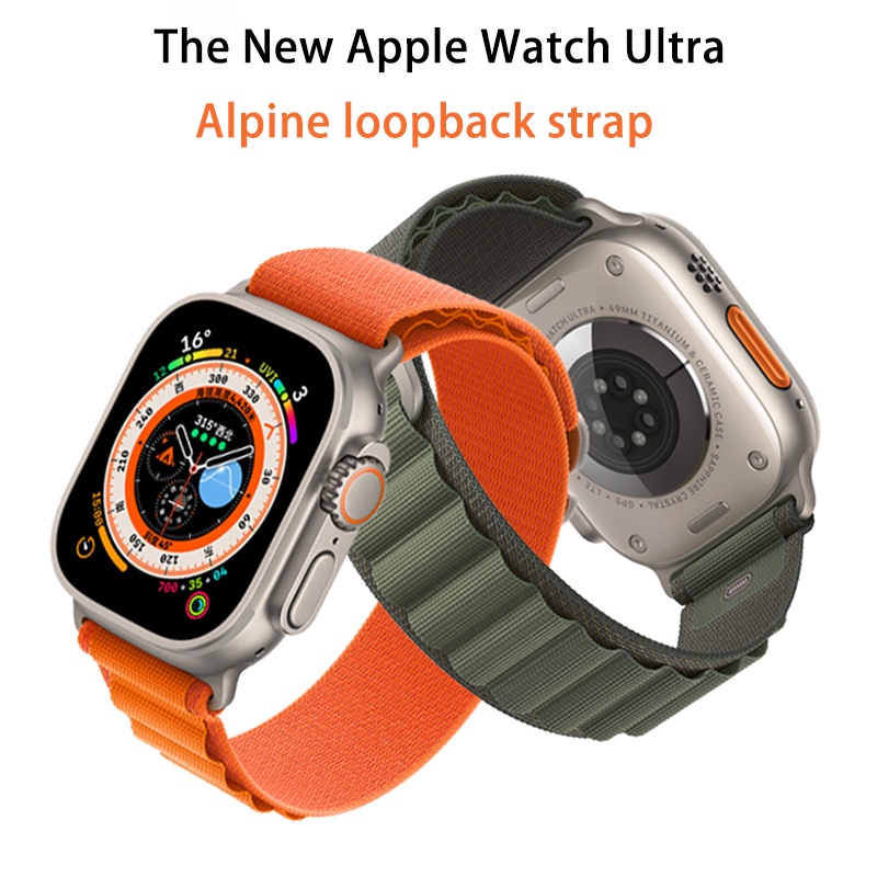 Strap ALPINE LOOP Tai Apple Watch 42mm 38mm 40mm 44mm 41mm 45mm Ultra series 1 2 3 4 5 6 7 8 se tali jam iwatch