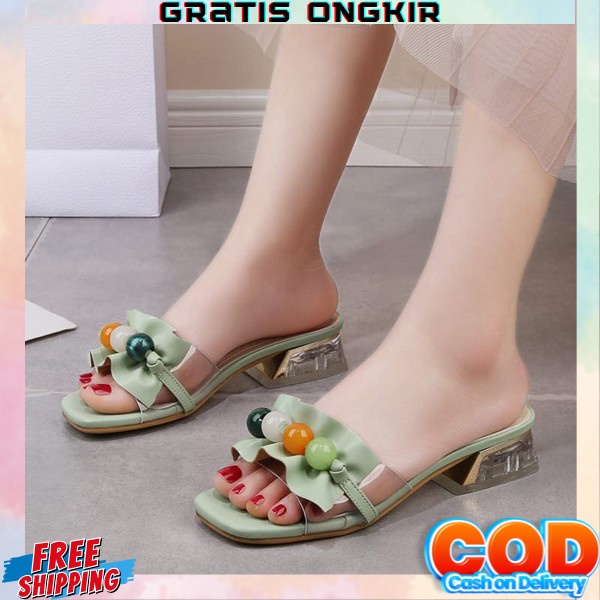 Hells Kerja Kantor Hells Terlaris Highheels Hak Tinggi Transparan Hak Tahu Wnta Sepatu High Hils Pre