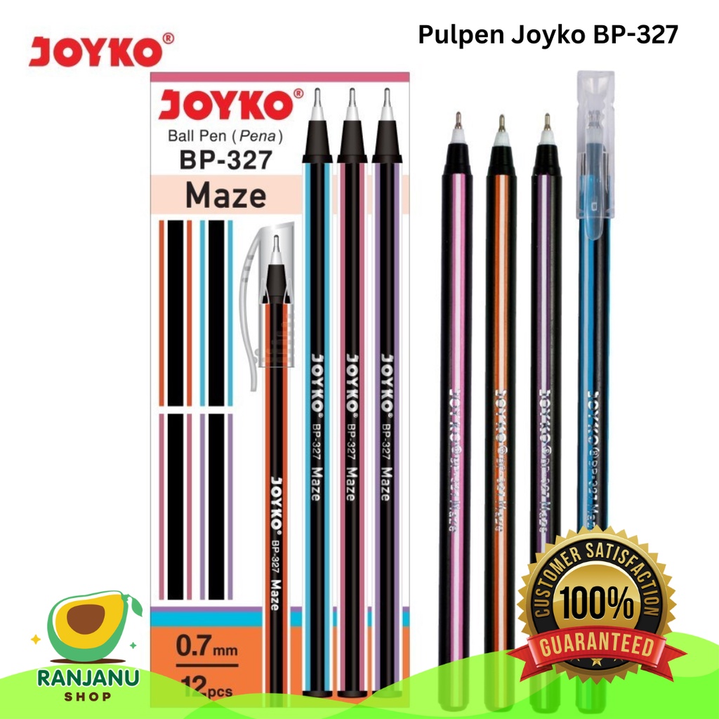 Pulpen Joyko Maze BP 327 Pulpen Kantor Joyko Maze BP327 (LUSIN)