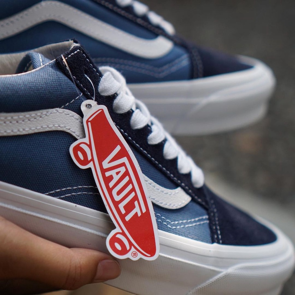 VANS OLDSKOOL VAULT OG LX NAVY/WHITE ORIGINAL 100% ( SPRING SUMMER '20 )