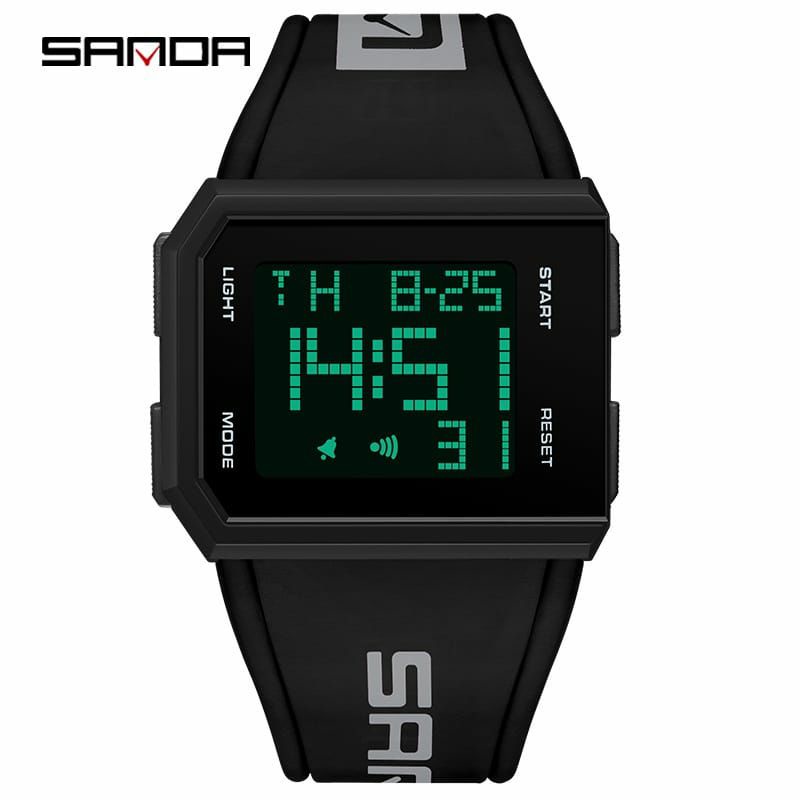 JAM TANGAN VIRAL SANDA 9003 Jam Tangan Pria Digital EL Backlight Sport Watch Anti Air