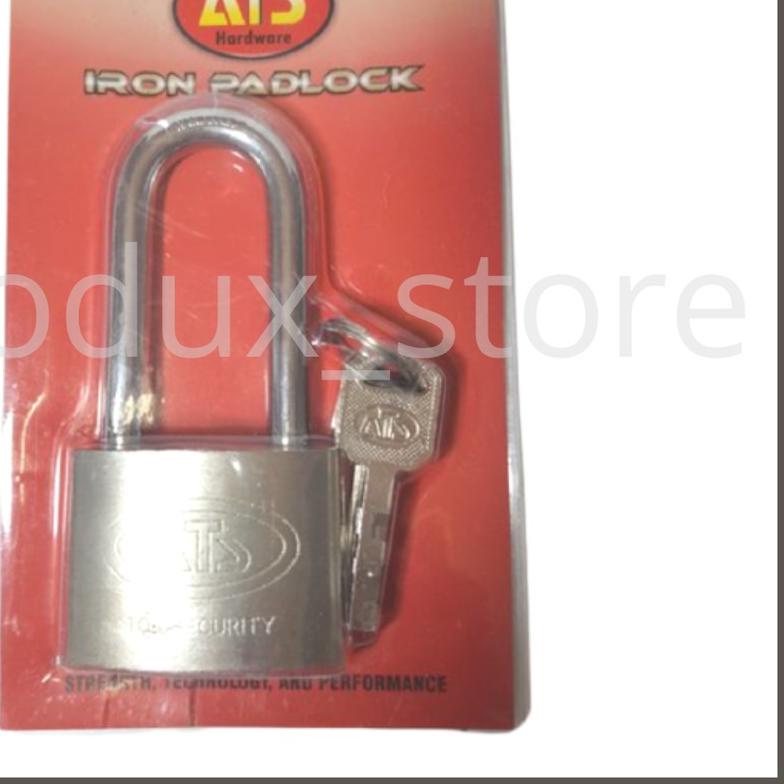 Kunci gembok pagar ATS 50 MM leher panjang besar/ gembok pager