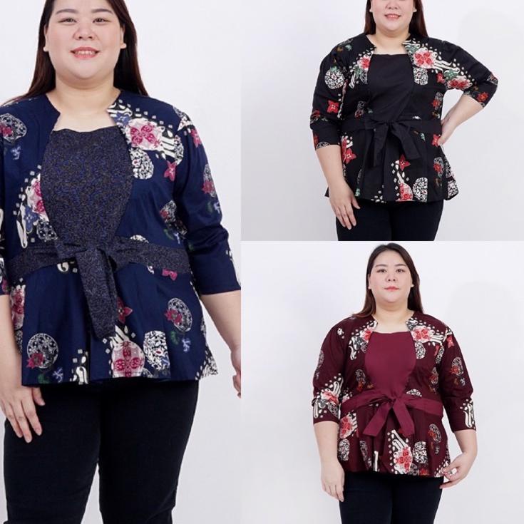 ARTUu1U5--BAJU BLOUSE ATASAN BATIK WANITA JUMBO BIG SIZE LD 120cm XXL XXXL BLUS 311 BAJU IBU HAMIL B