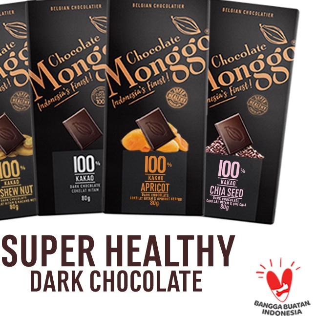 

Quality Control✅Chocolate Monggo | Dark Chocolate 100% & Apricot 80g| Coklat Diet Keto Diabetic Friendly Snack Sehat|KD5