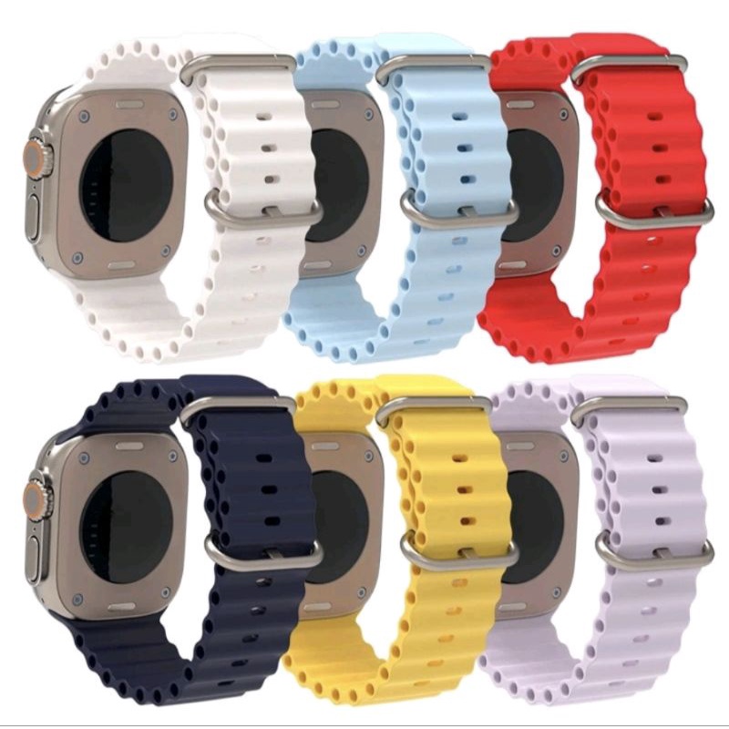 STRAP OCEAN BAND 42MM 44MM 45MM 49MM KARET RUBBER SILICONE ORIGINAL