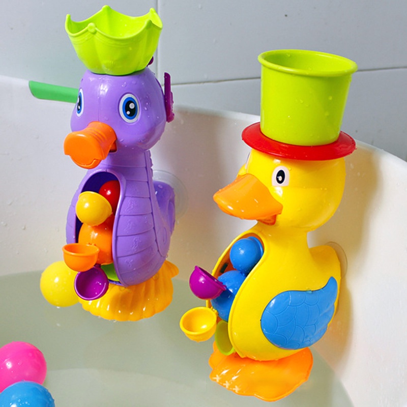 Mainan Mandi Bentuk Bebek Warna Kuning Untuk Bayi / Anak