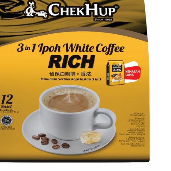 

Chek hup king ipoh white coffee 3 in 1 ed terpanjang isi 12 sachet