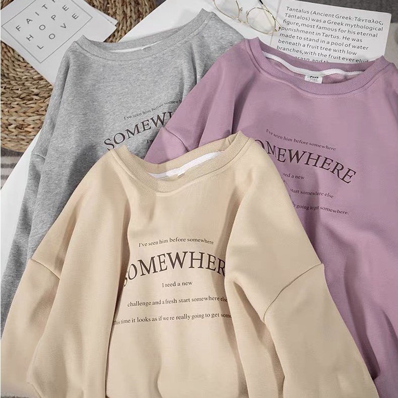 Sweater Somewhere Korea Style Remaja Wanita Dan Pria Kekinian Terbaru