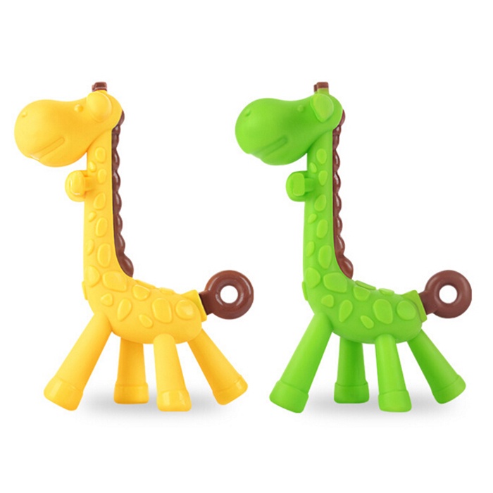 

Gigitan Bayi Jerapah Warna (warna RANDOM) + BOX / Teether Giraffe