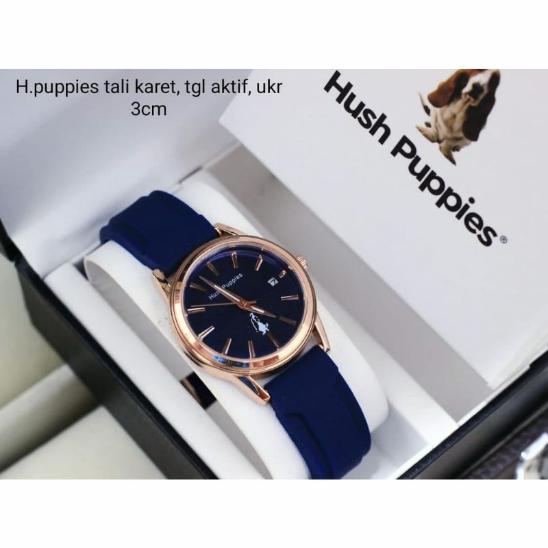 Jam Tangan Hush Puppies Kasual Rubber Wanita Terlaris Bisa COD