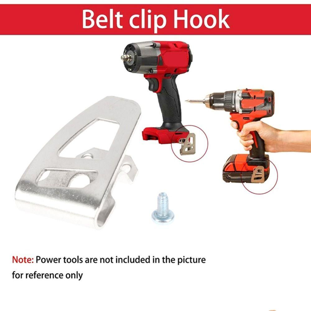 Top 10pcs Klip Sabuk Bor Drill Driver Tersedia Belt Clip Hooks Klip Pengait Sekrup Pengait Aksesoris Gesper Pinggang