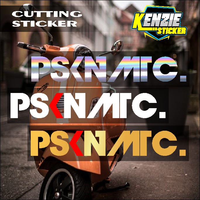 Cutting sticker - Sticker PSKNMTC pasukan matic PSKN MTC Stiker Original Schotlite Timbul Hologram G