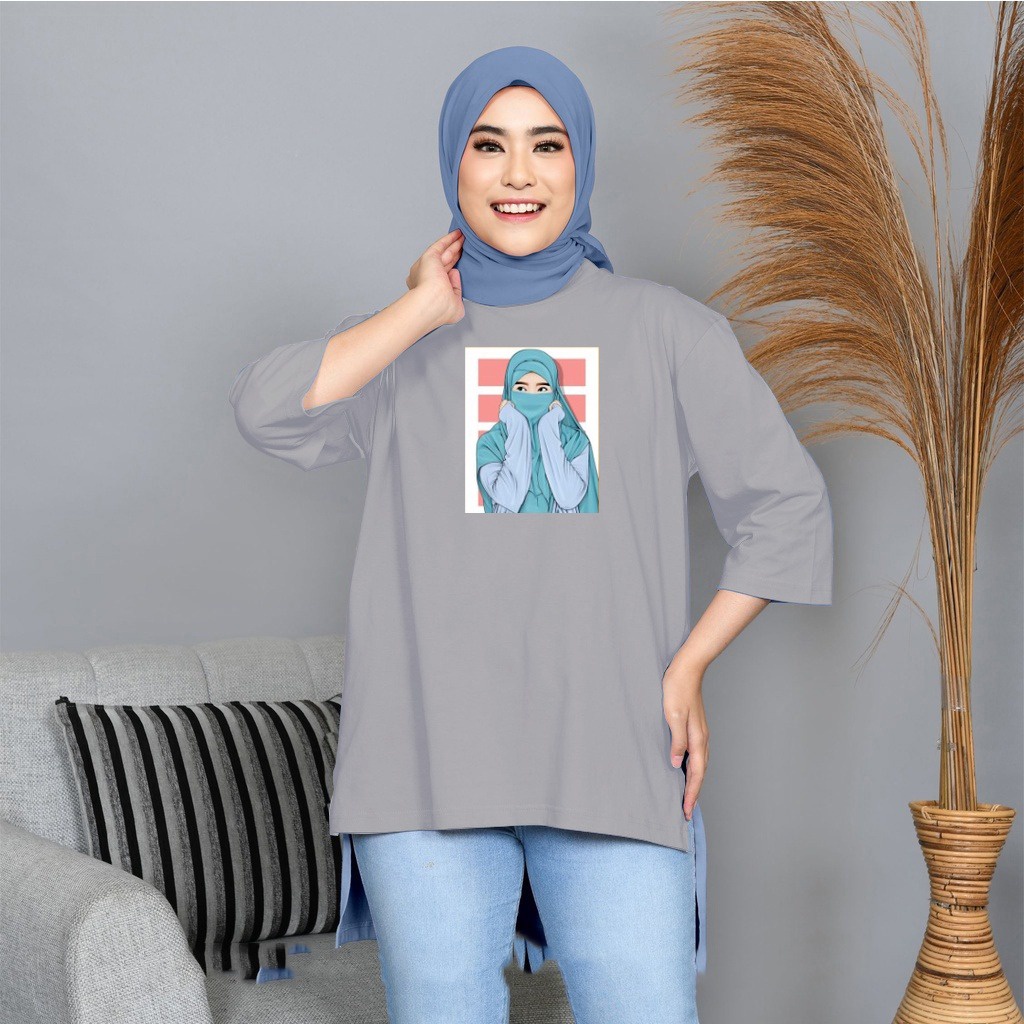 FC - TUNIK BASIC OVERSIZE WANITA HIJAB'S VARIASI 0110 DTF