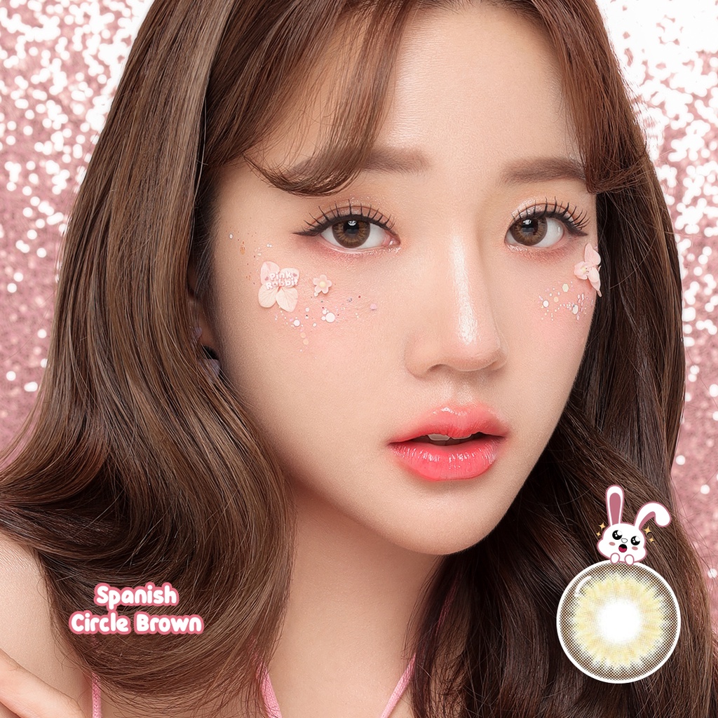 PINKRABBIT Softlens Spanish Circle Brown (Normal, Minus 0.5 s/d 8.00)