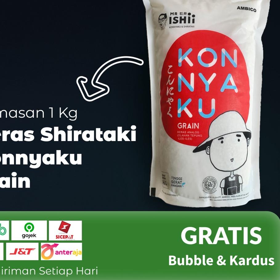 

limited Edition✔️Beras Shirataki 1kg / Konnyaku Rice Low Carb|KD8