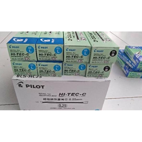 

Kejutan Meriah Refill ( isi ulang) pulpen pilot hitec-c 0.25 & 0.4, 1losin