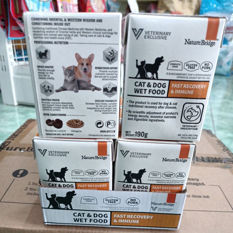 Nature bridge recovery 190g - wet food anjing kucing - nature bridge  recovery