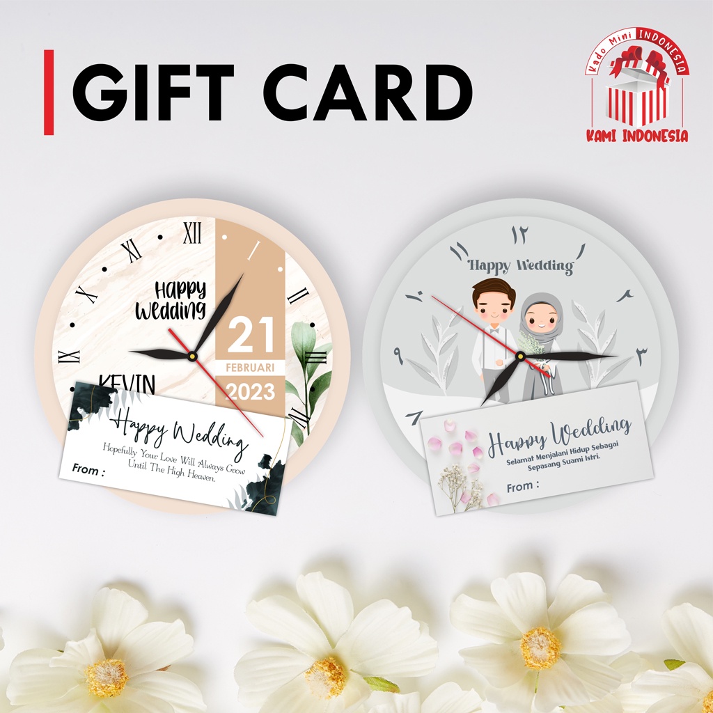 Jual KARTU UCAPAN PERNIKAHAN PERKAWINAN GIFT CARD WEDDING - WAJIB ORDER ...