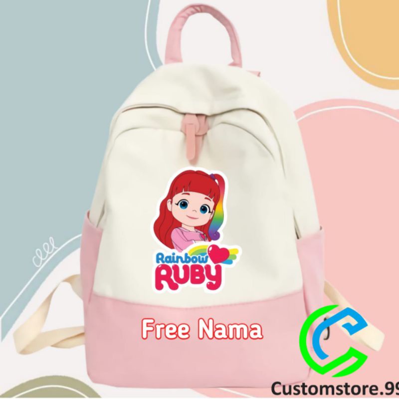 TAS RANSEL ANAK RAINBOW RUBY TERBARU ANAK SEKOLAH