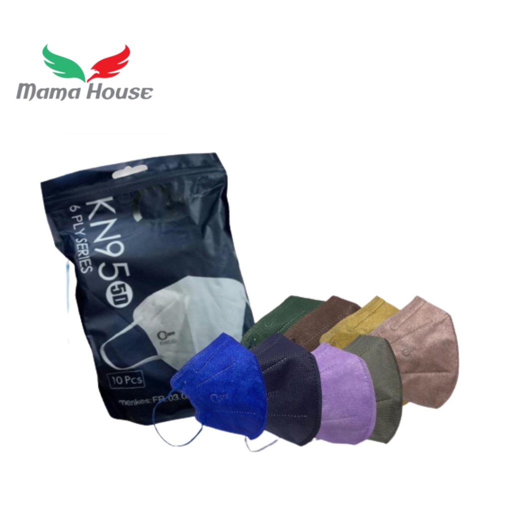 [MH] Masker Duckbill KN95 C-CARE PRO 6 Ply Isi 10 Pcs
