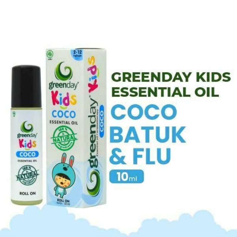 GREENDAY KIDS ESSENTIAL OIL BATUK &FLU