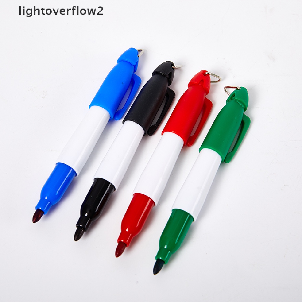 (lightoverflow2) 4pcs Klip Penanda Bola Golf Dengan 4pcs Pulpen