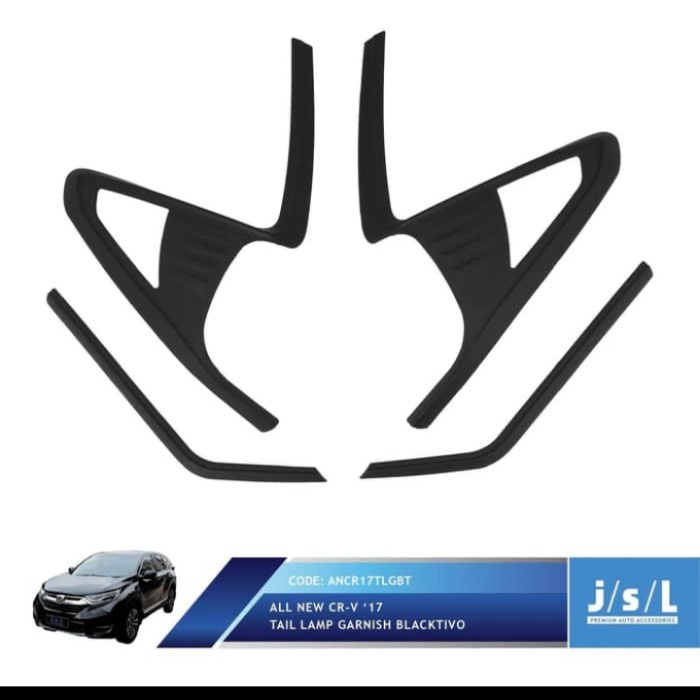 [READY] Garnis Belakang Crv Turbo 2017 Blackdoff / Perlengkapan Variasi Mobil Murah / Aksesoris Ekst