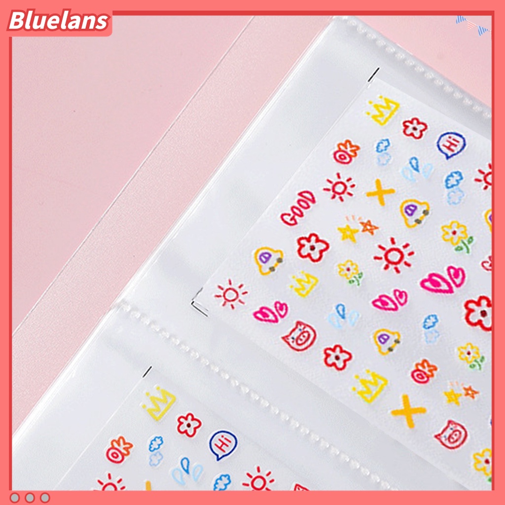 (In Stock) Kacamata Hitam Lensa Warna Warni ♡Buku Album Penyimpanan Stiker Kuku 144 Slot Transparan Untuk Salon