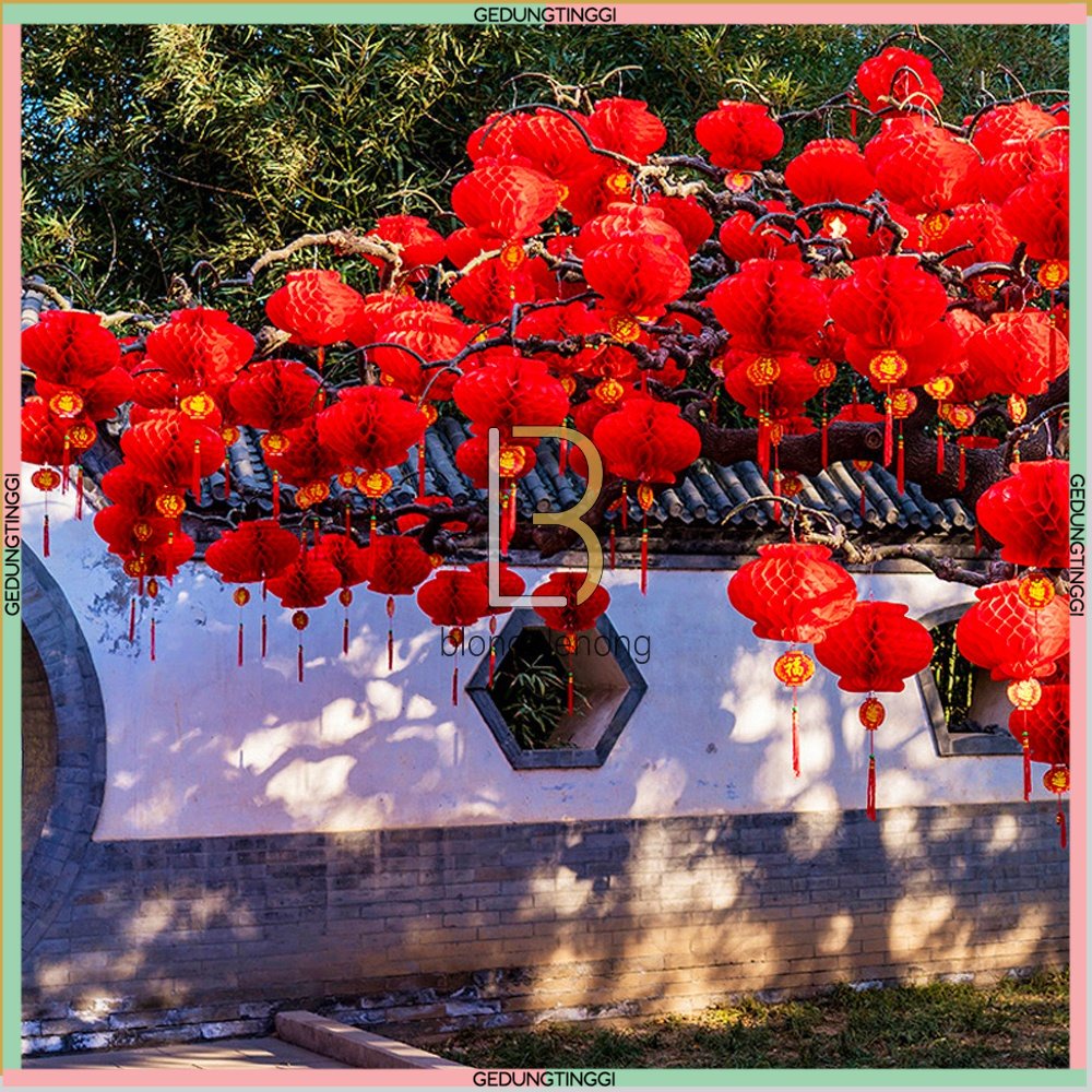 Lampion Gantung Kertas Plastik Benang Kecil Mini Susun Aksesoris Asesoris Dekorasi Tanaman Pohon Sakura Meihwa Mehwa Meihua Mehua Imlek Sincia Tahun Baru Cina China Cny 2023 Bludru Merah Polos Nanas Jepang Sarang Lebah Outdoor Anti Air 1 Pasang Sepasang