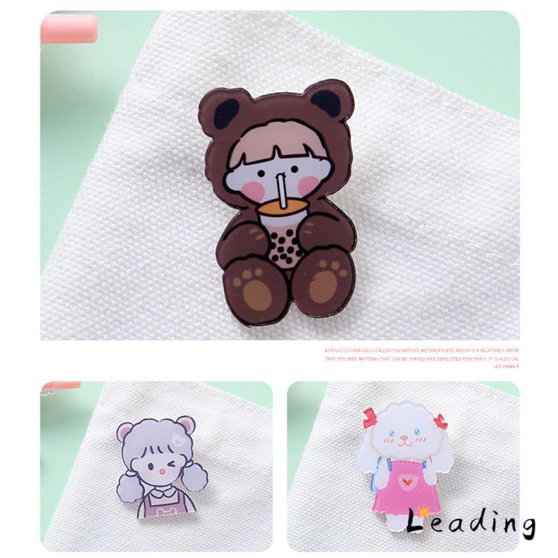 Bros Pin Gaya Jepang Dan Korea Untuk Aksesoris Pakaian Fashion Korea-Le