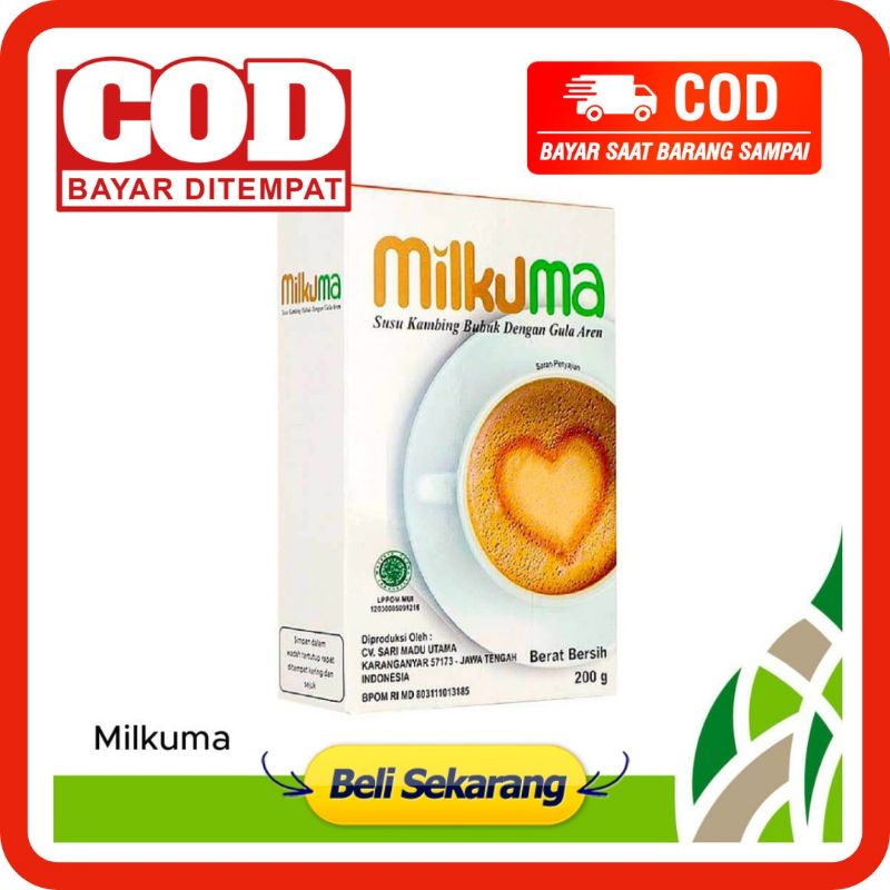 

Susu Kambing MILKUMA Isi 200 Gr Susu Kambing Gula Aren Atasi Pernapasan Asma Tbc Sesak Nafas Gurah