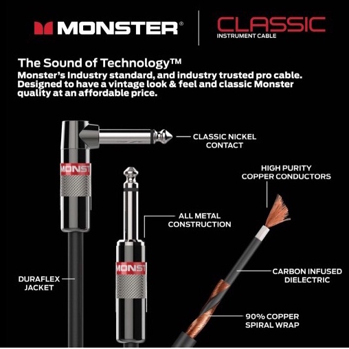 Monster Prolink Classic Instrument Cable ( MONSTER CABLE )