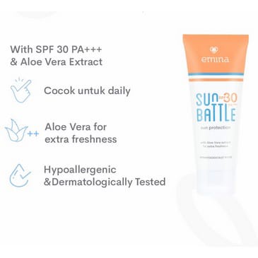 TERMURAH EMINA Sun Bettle SPF 30 pA+++ BISA BAYAR DI TEMPAT