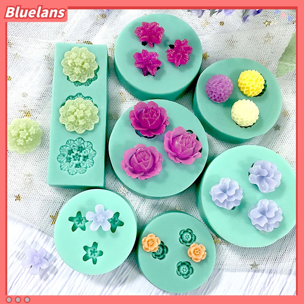 Bluelans Cetakan Kue Fondant 3D Bahan Silikon Food Grade Flexible Untuk Perlengkapan Dapur