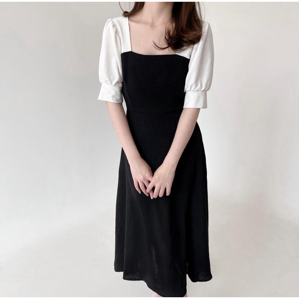 Toply shop Gaun wanita lengan pendek / Dres wanita pesta