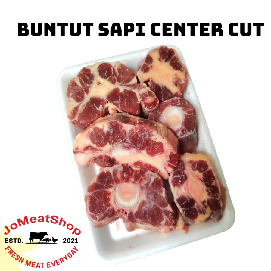 Jual Buntut Sapi Oxtail Center Cut Kualitas Super Gr Dan Kg Halal Fresh Shopee Indonesia