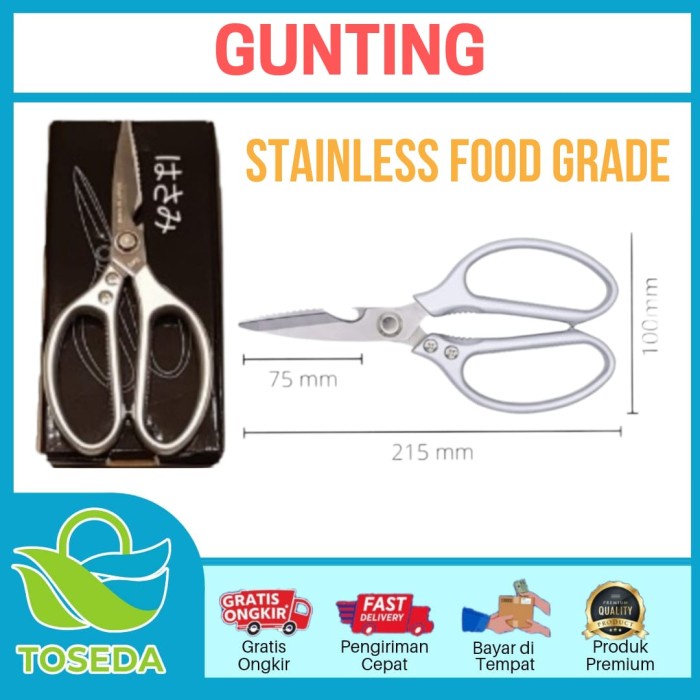 

Produk Unggulan Gunting Sk5 Gunting Serbaguna Gunting Daging Kulit Dapur Kertas Kabel Bagus