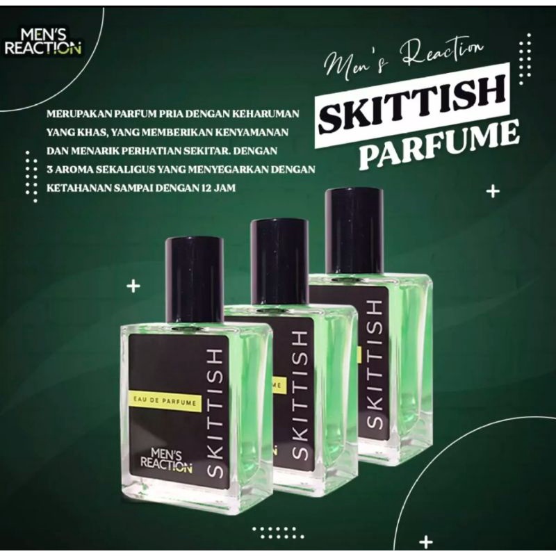 Parfum Men's Reaction Skittish - Parfume Pria Dengan 3 Aroma