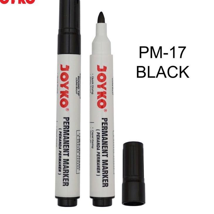 

First Come Spidol Permanent Marker Joyko PM-17,18,19 ( 1pak/12pcs )