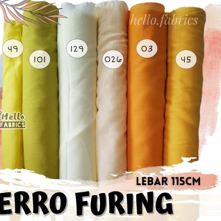 ︽ Kain furing katun erro ero hero tipis polos lebar 115cm TERLARIS 3377 ❅