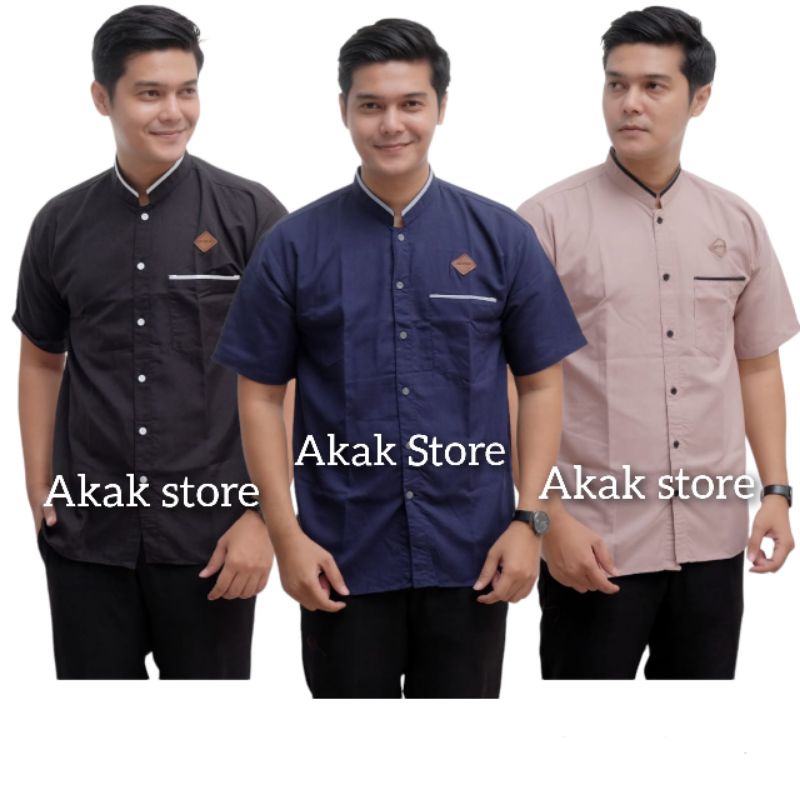 Grosir Baju Koko / Kemeja koko pria Jumbo Big size Akak Store  L - XL - XXL