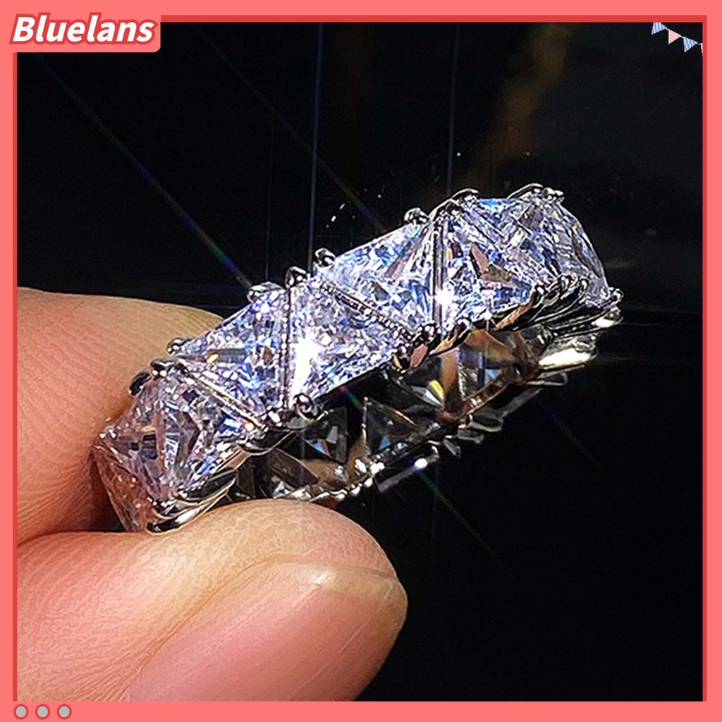 Cincin Wanita Bahan Tembaga Gaya Elegan Untuk Pertunangan