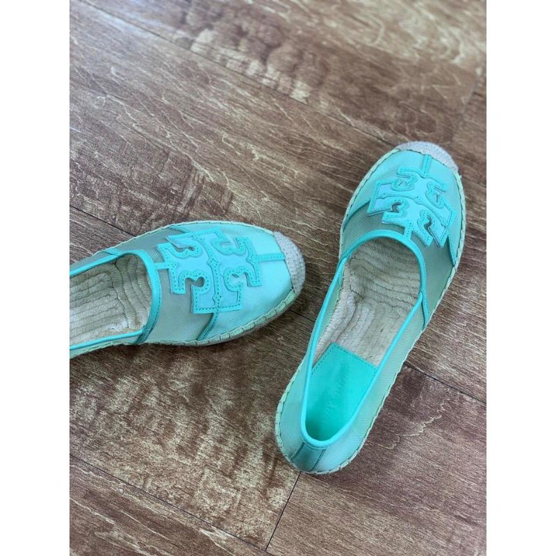 Tory Burch Authentic TB Shoes Espadrilles Sepatu Slip On Wanita 57666
