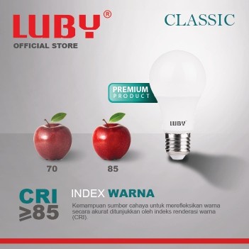 Lampu LED LUBY Classic 15 Watt Bohlam Bulb 15W W cahaya putih Cool Daylight CDL 6500K E27