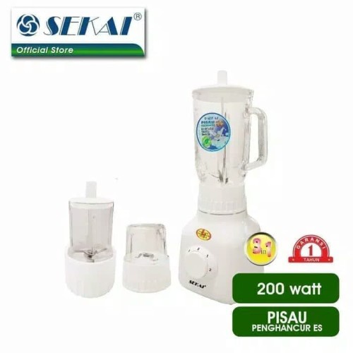 SEKAI BL-752GL Blender Glass / Pelumat 1 Liter 3in1