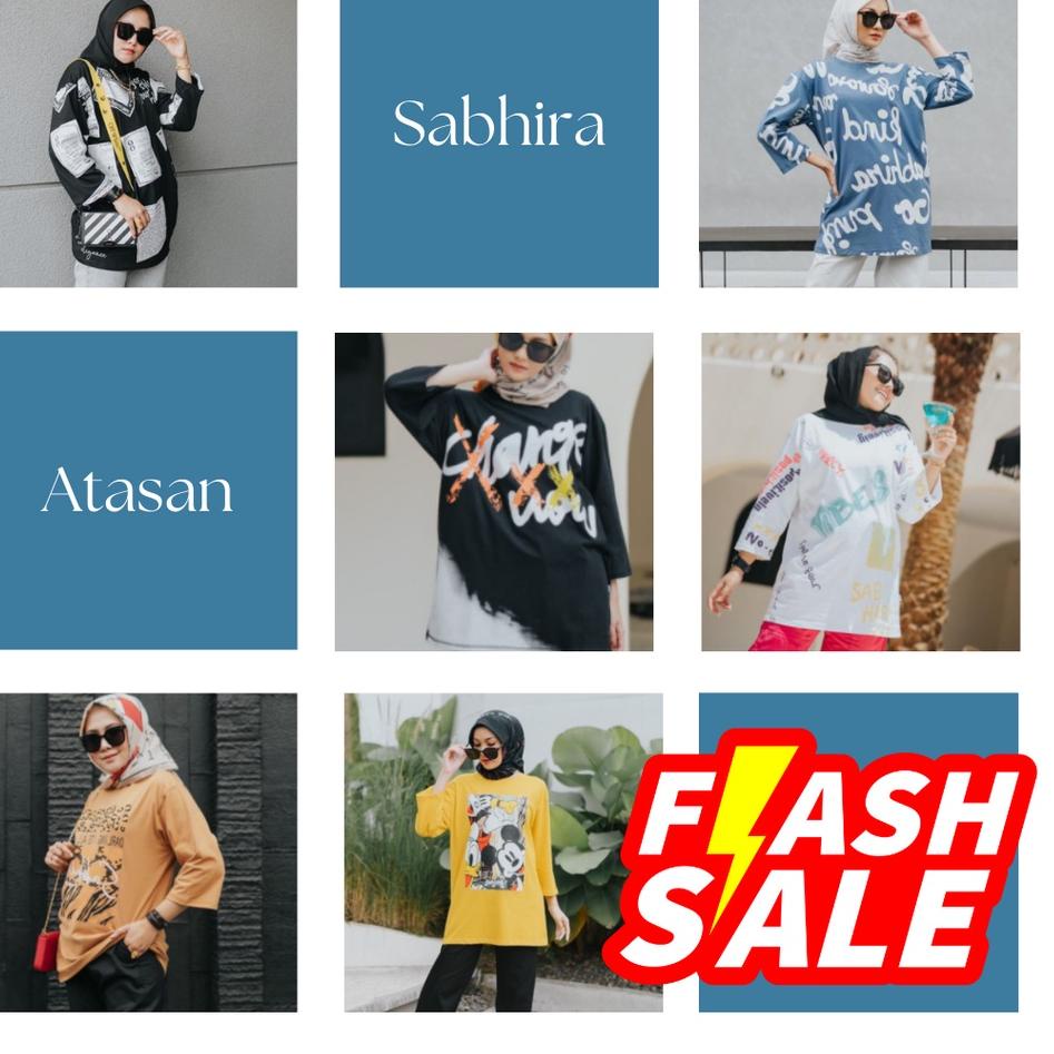 Serbuuuu.. Sabhira Atasan Freesize / Oversize Vol.1 [ORIGINAL, BESTSELLER, KAOS WANITA]