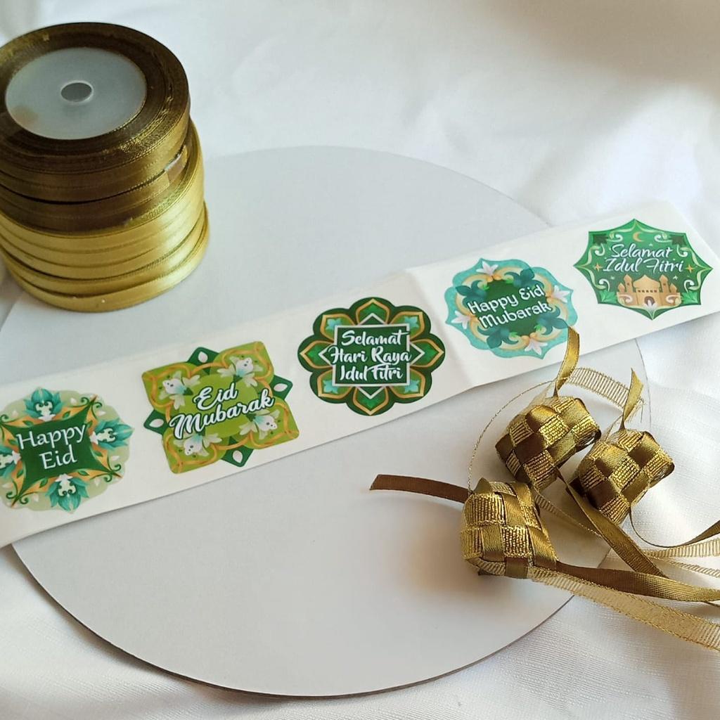 

New STIF03 Multishape-stiker toples kue kering dus box Bulat mix Lebaran Idul fitri
